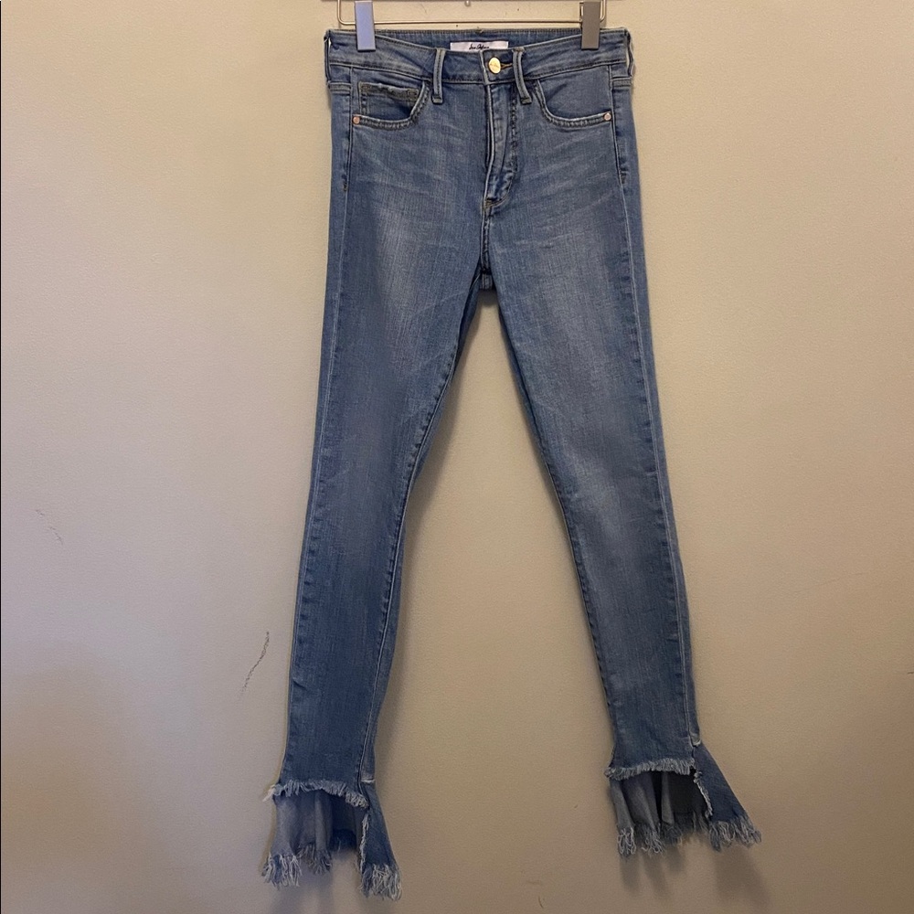 Sam Edelman Light Blue Frayed Ankle jeans the stiletto size 26